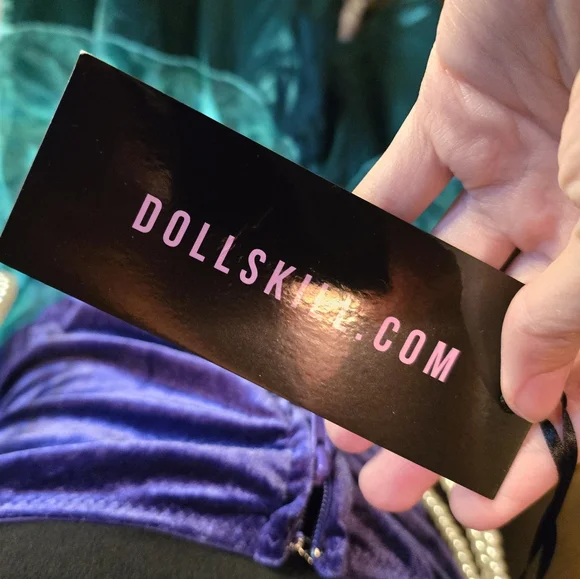 NWT Trickz N' Treatz x Dolls Kill M Mermaid Costume Dress Tulle & Velvet - Picture 5 of 6